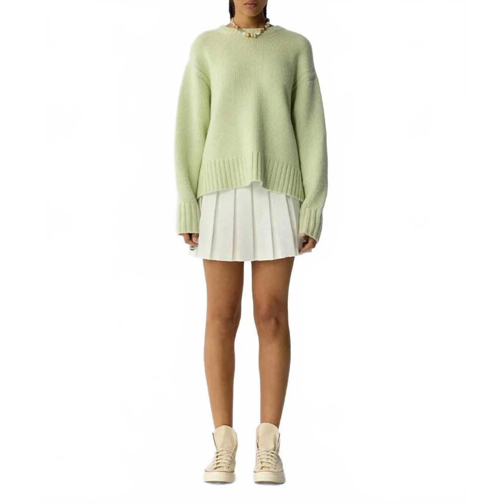 NEW GUEST IN RESIDENCE cozy crew neck sweater in limewash